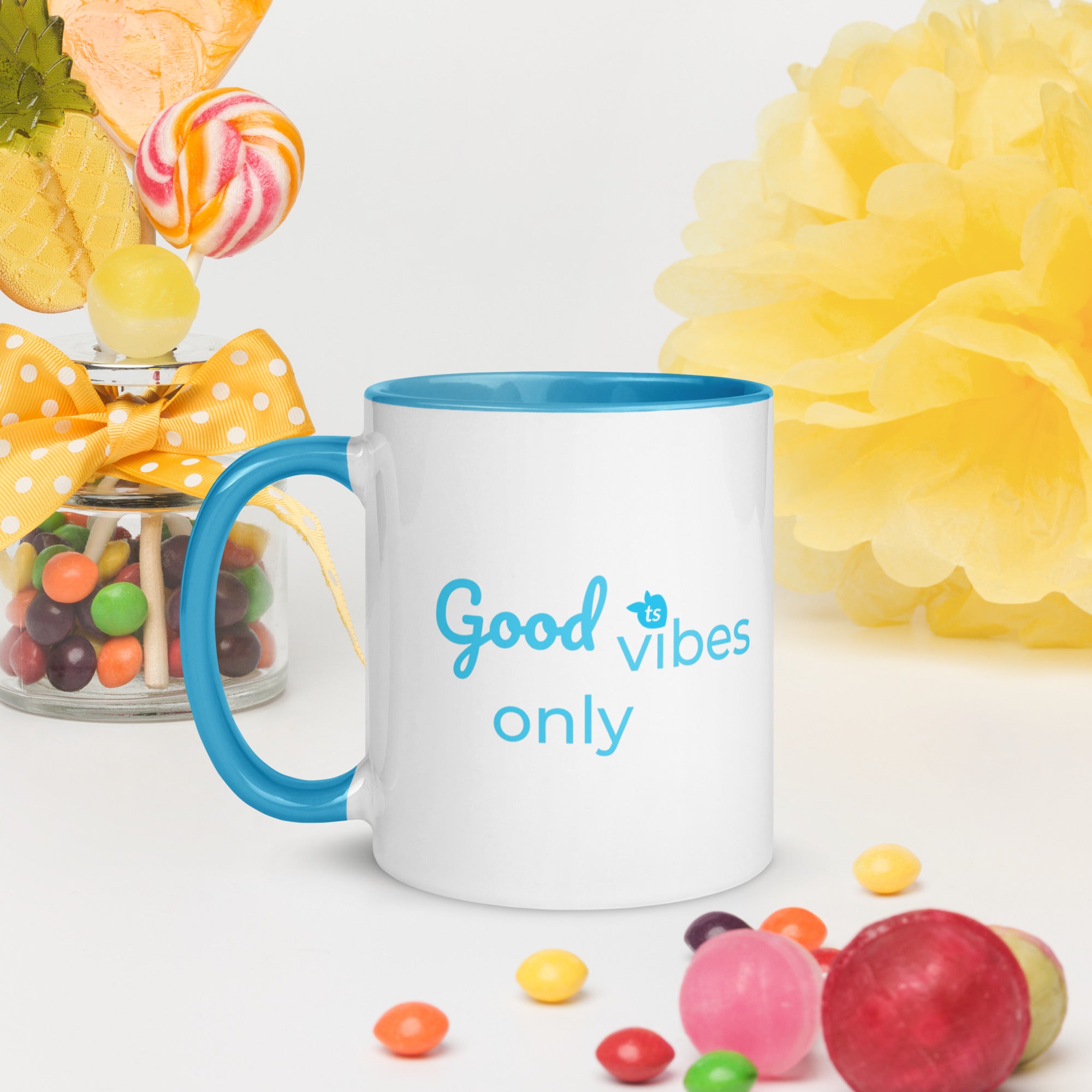 tsgabrielle • Good Vibes Only • Mok met gekleurde binnenkant • Keramiek • 325 ml