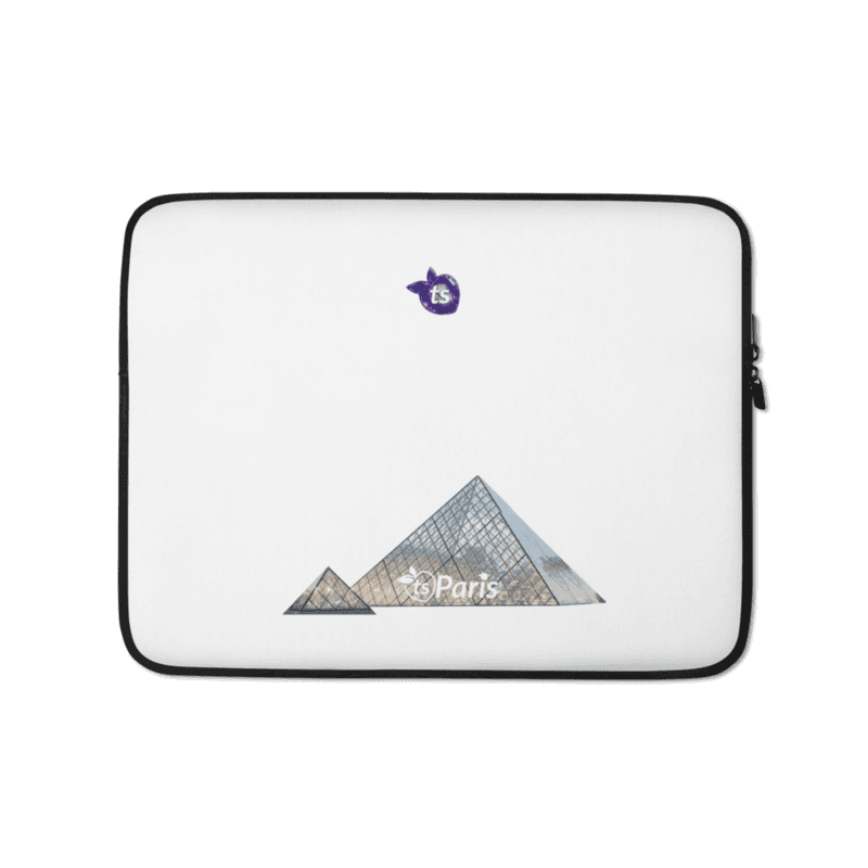 tsgabrielle® • Paris - The Louvre Pyramid • Laptop Sleeve • 2 Sizes - 13" and 15" - View 1