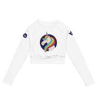 tsgabrielle® • For Her 👗 • 🦄 Unicorn - Moonwhisper • Long-Sleeve Crop Top • White Long