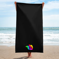 tsgabrielle® • Pride 25 • Handdoek • Zwart • 30" x 60"