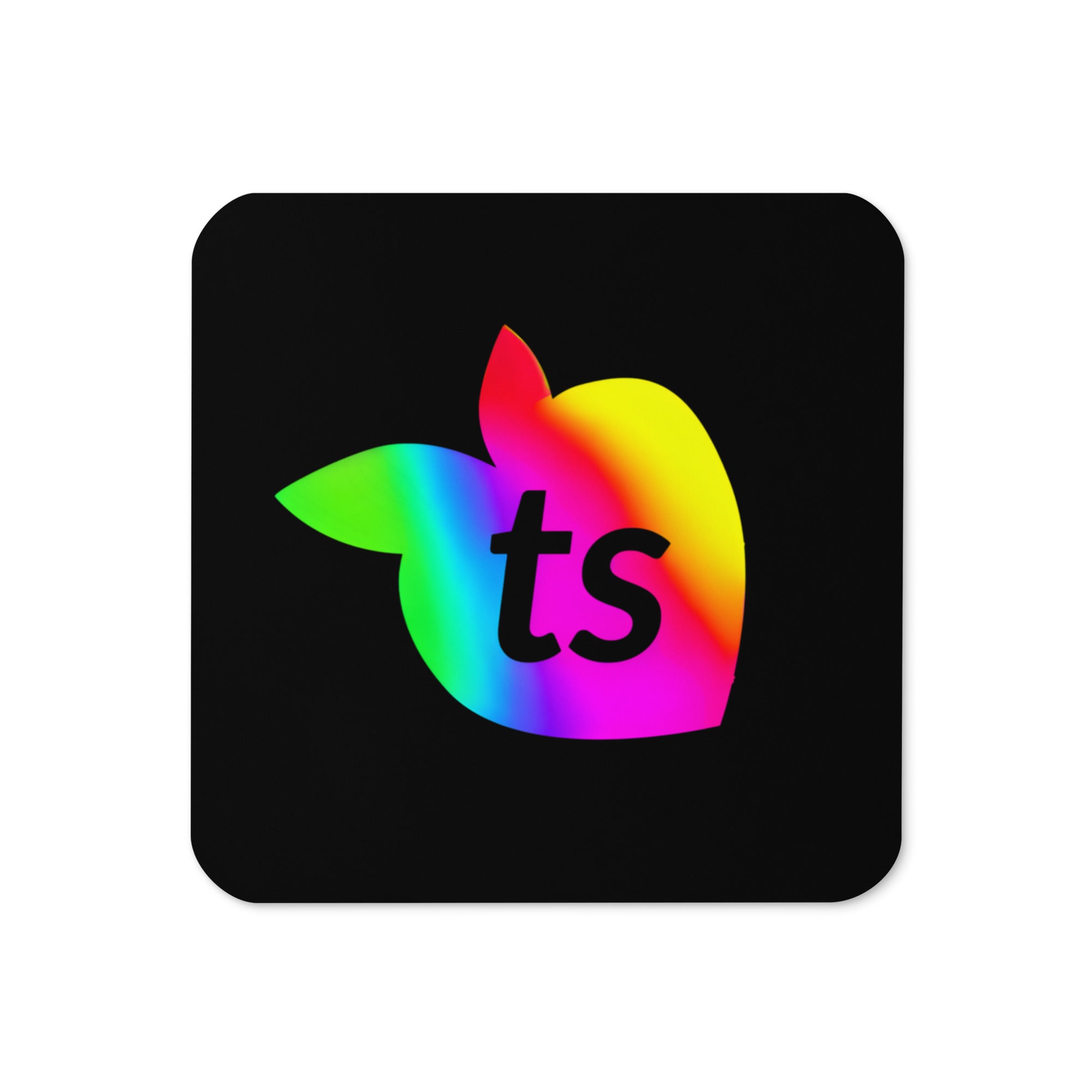 tsgabrielle® • Pride 25 • Onderzetter met kurken achterkant • Zwart