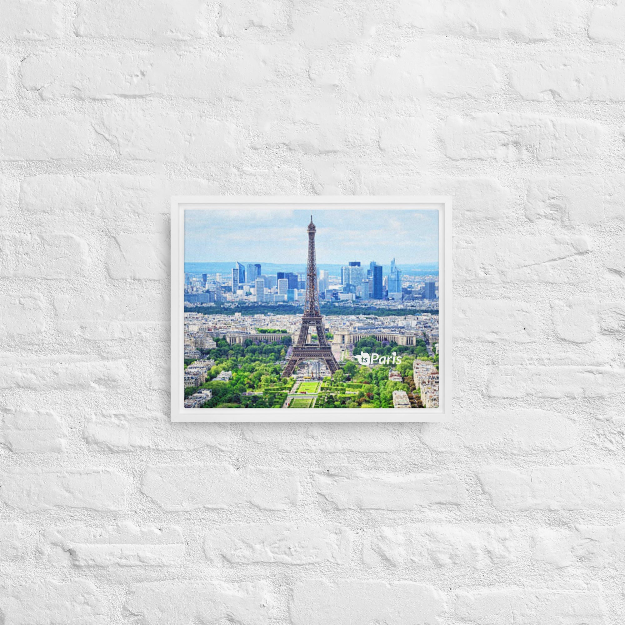 tsgabrielle® • Parijs - De Eiffeltoren • Ingelijst canvas • 28 x 35 cm