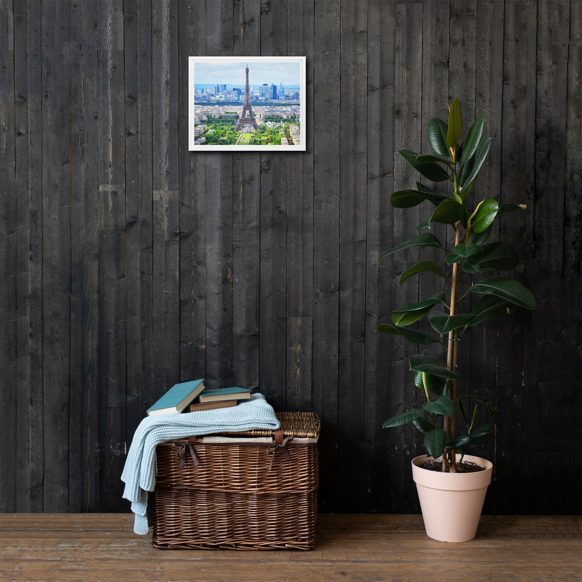 tsgabrielle® • Parijs - De Eiffeltoren • Ingelijst canvas • 28 x 35 cm