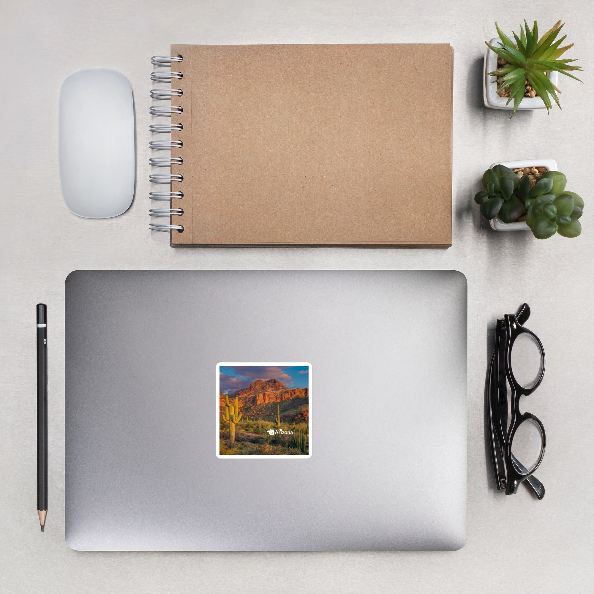 tsgabrielle® • Arizona - Tucson Mountain Range • Sticker Bubble-Frees • 3 Sizes