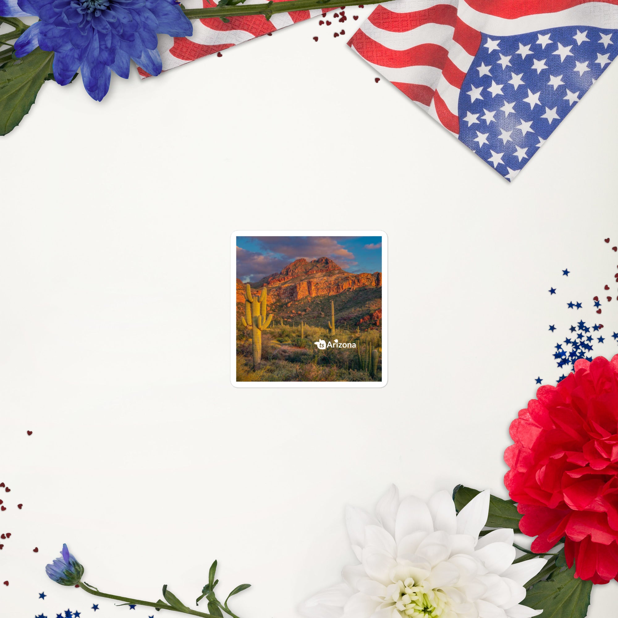 tsgabrielle® • Arizona - Tucson Mountain Range • Sticker Bubble-Frees • 3 Sizes