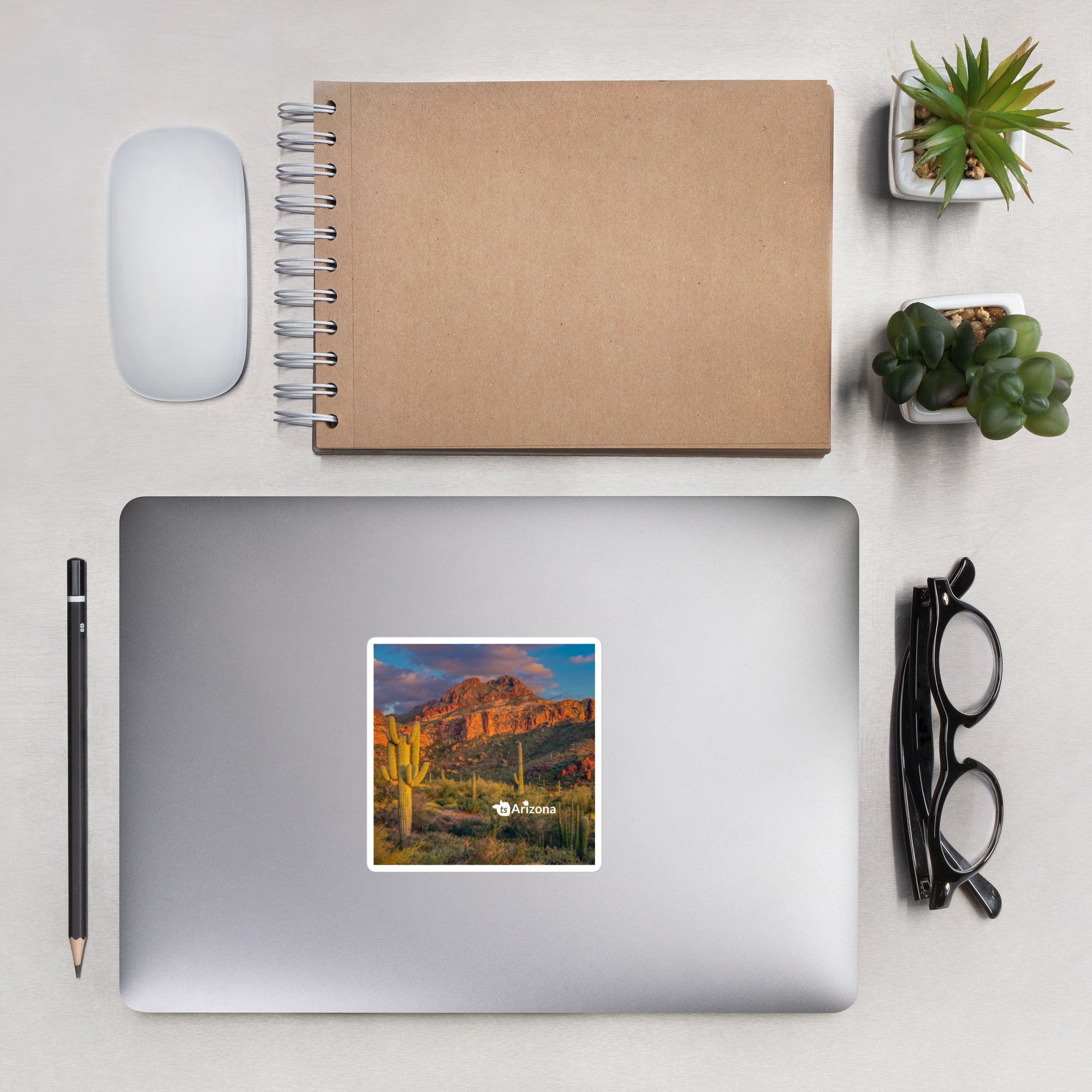 tsgabrielle® • Arizona - Tucson Mountain Range • Sticker Bubble-Frees • 3 Sizes
