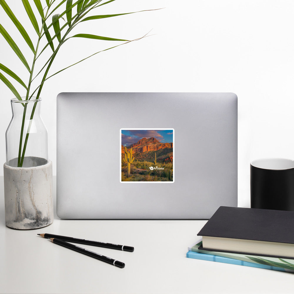 tsgabrielle® • Arizona - Tucson Mountain Range • Sticker Bubble-Frees • 3 Sizes