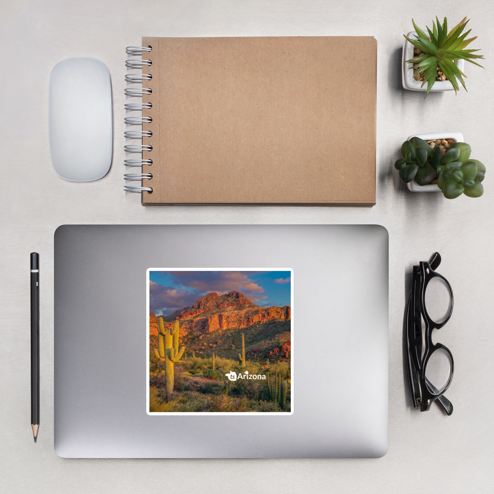 tsgabrielle® • Arizona - Tucson Mountain Range • Sticker Bubble-Frees • 3 Sizes
