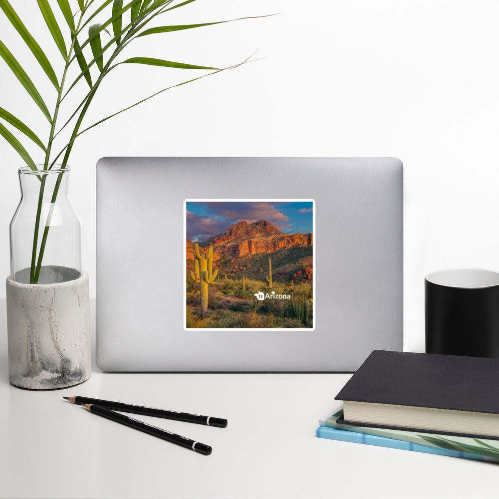 tsgabrielle® • Arizona - Tucson Mountain Range • Sticker Bubble-Frees • 3 Sizes