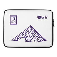 tsgabrielle® • Paris • Parijs - De Louvre-Piramide • Laptophoes • 2 Maten - 13" en 15"