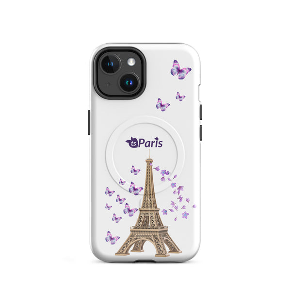 tsgabrielle® • Paris - La Tour Eiffel • Tough Case Compatible with iPhone® • MagSafe® • Latest Models • iPhone 14 White Back cover