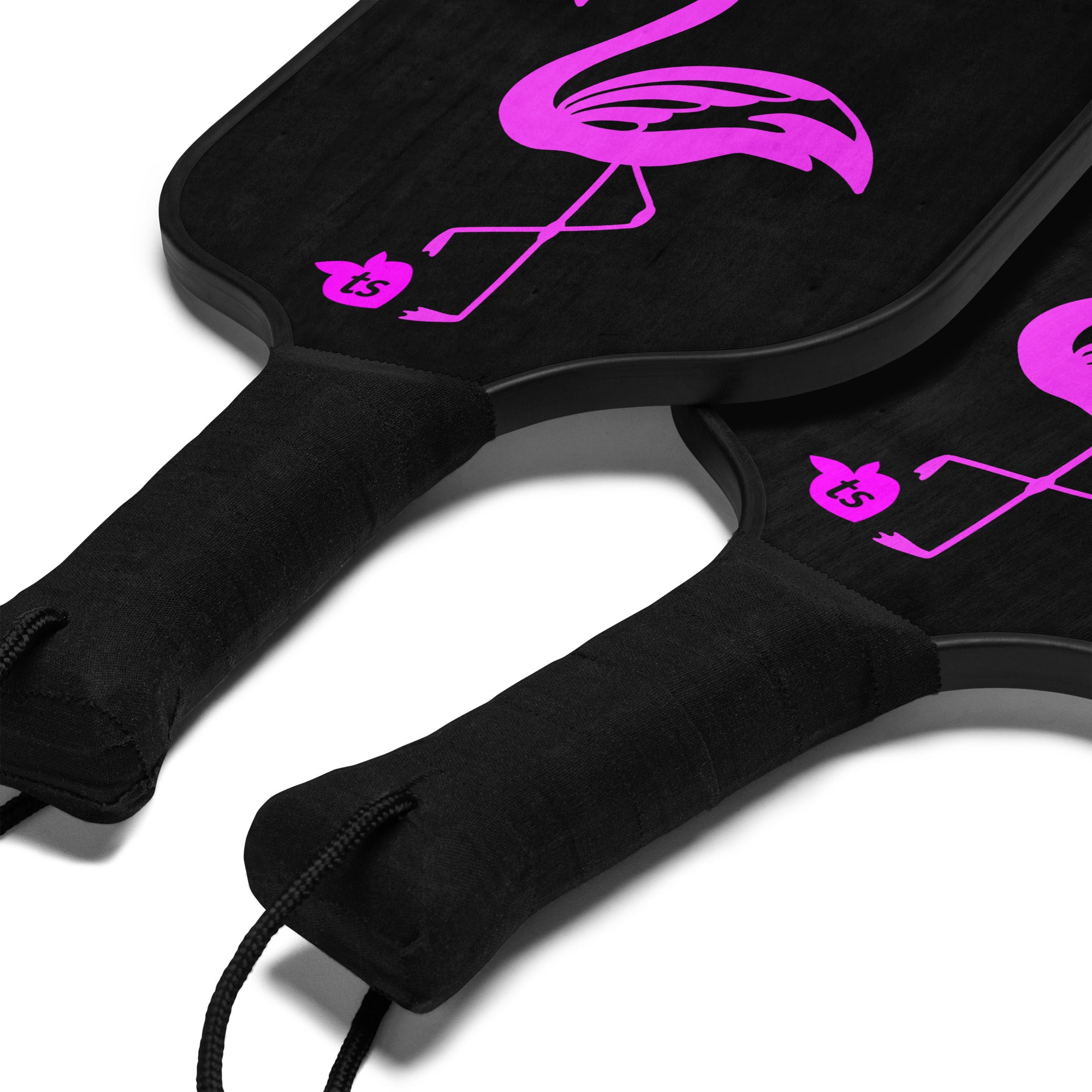 tsgarielle® • Flamant Rose • Pickleball Paddle Set • Black
