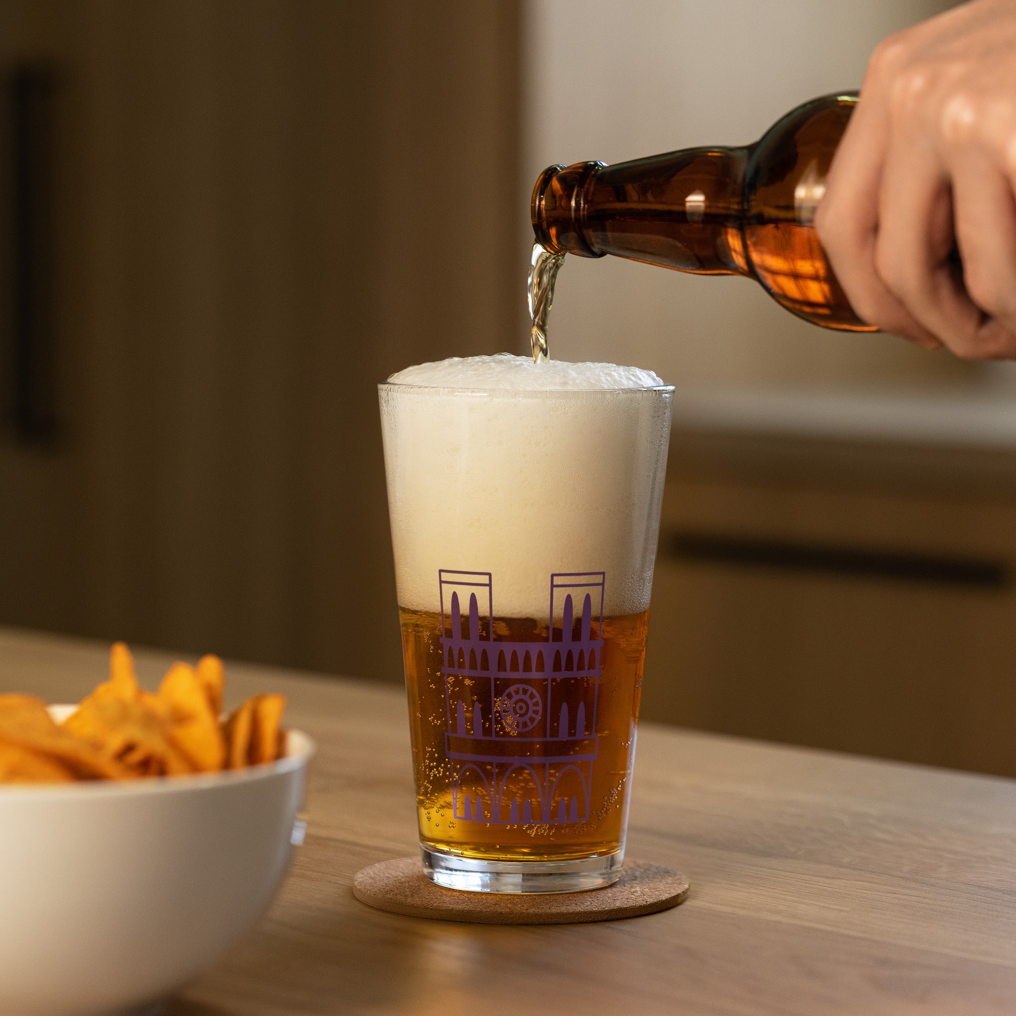 tsgabrielle® • Parijs - Notre-Dame kathedraal • Shaker Pint glas • 473 ml