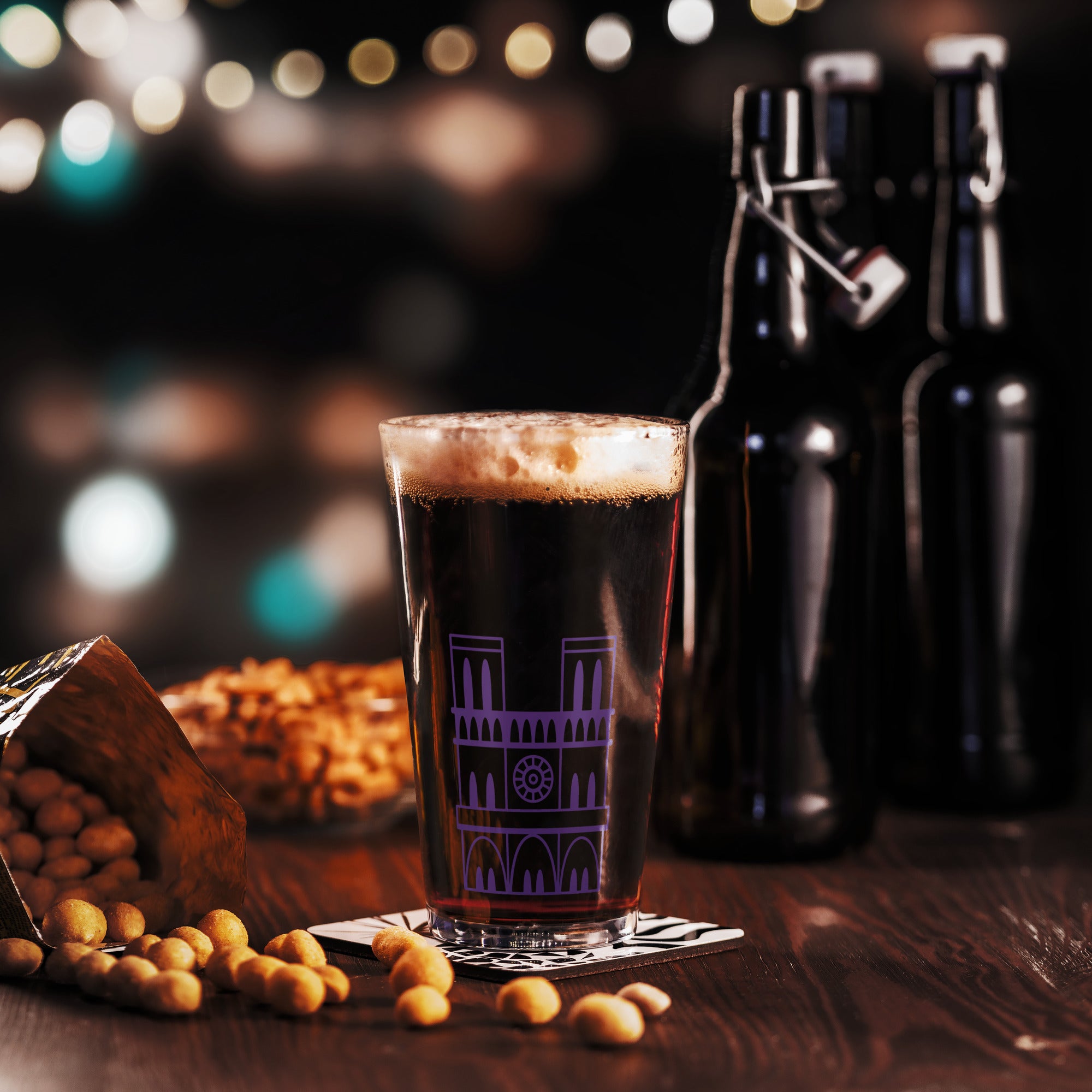 tsgabrielle® • Parijs - Notre-Dame kathedraal • Shaker Pint glas • 473 ml