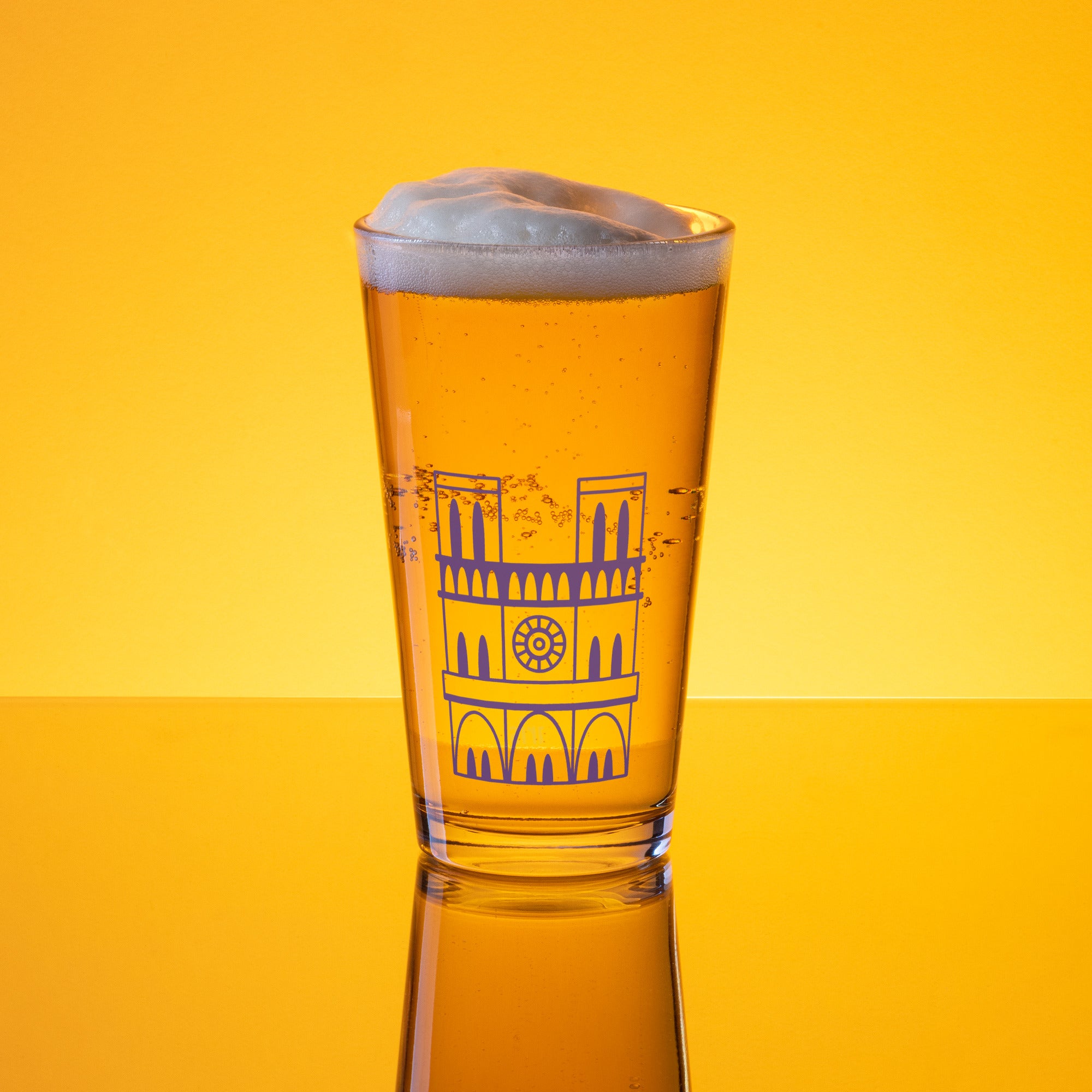 tsgabrielle® • Parijs - Notre-Dame kathedraal • Shaker Pint glas • 473 ml