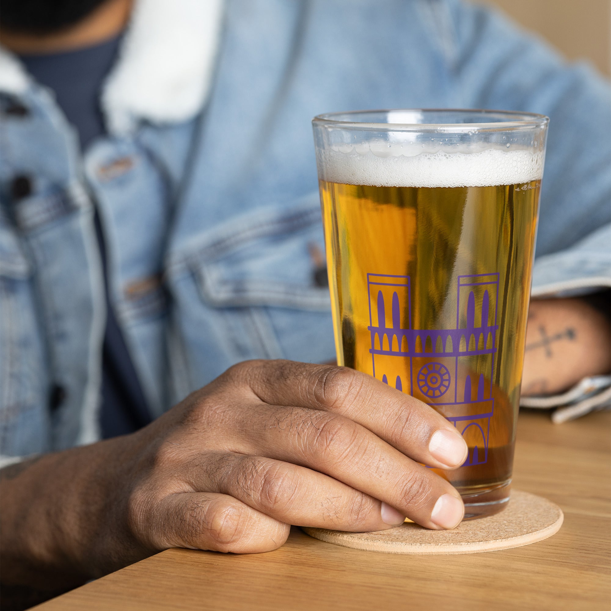 tsgabrielle® • Parijs - Notre-Dame kathedraal • Shaker Pint glas • 473 ml