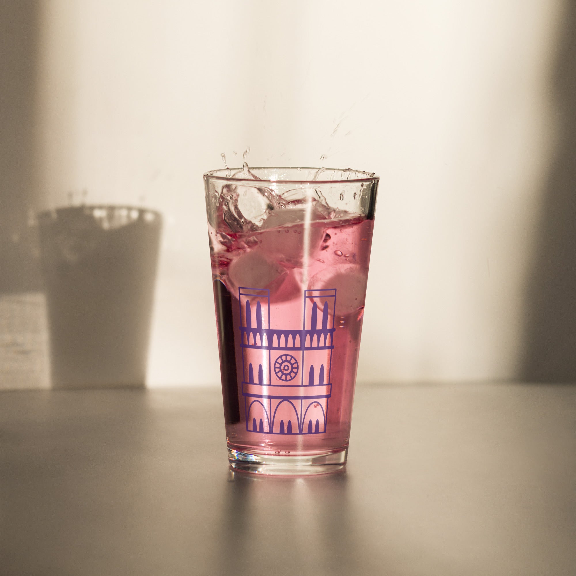 tsgabrielle® • Parijs - Notre-Dame kathedraal • Shaker Pint glas • 473 ml