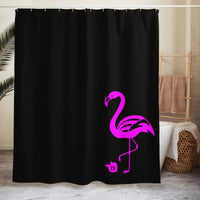 tsgabrielle® • Flamant Rose • Douchegordijn • Zwart • 180 cm x 188 cm