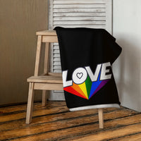tsgabrielle® • Pride 25 - Love • Handdoek • Zwart • 76 x 152 cm