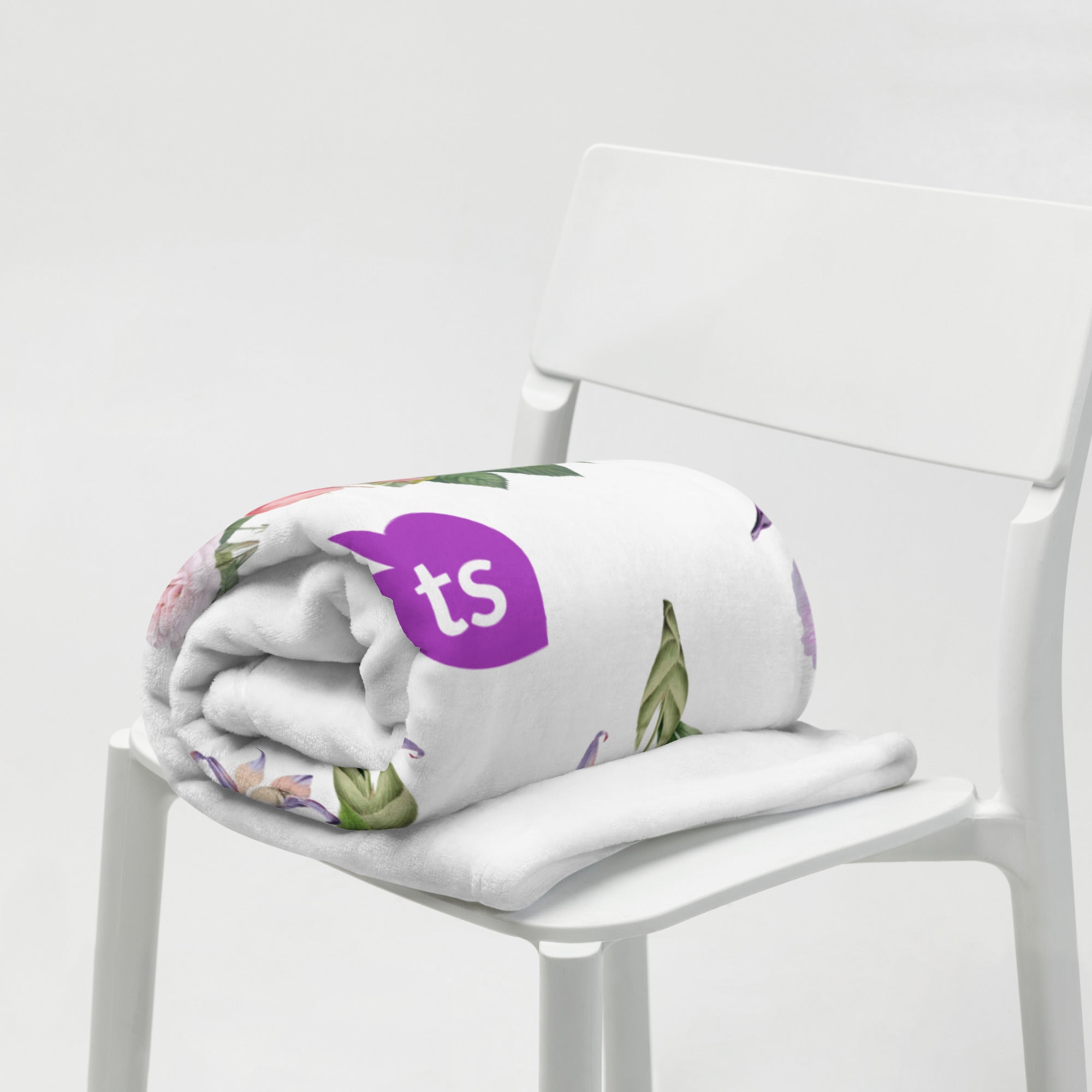 tsgabrielle® • TransFLOWer • Plaid • Wit • 3 maten