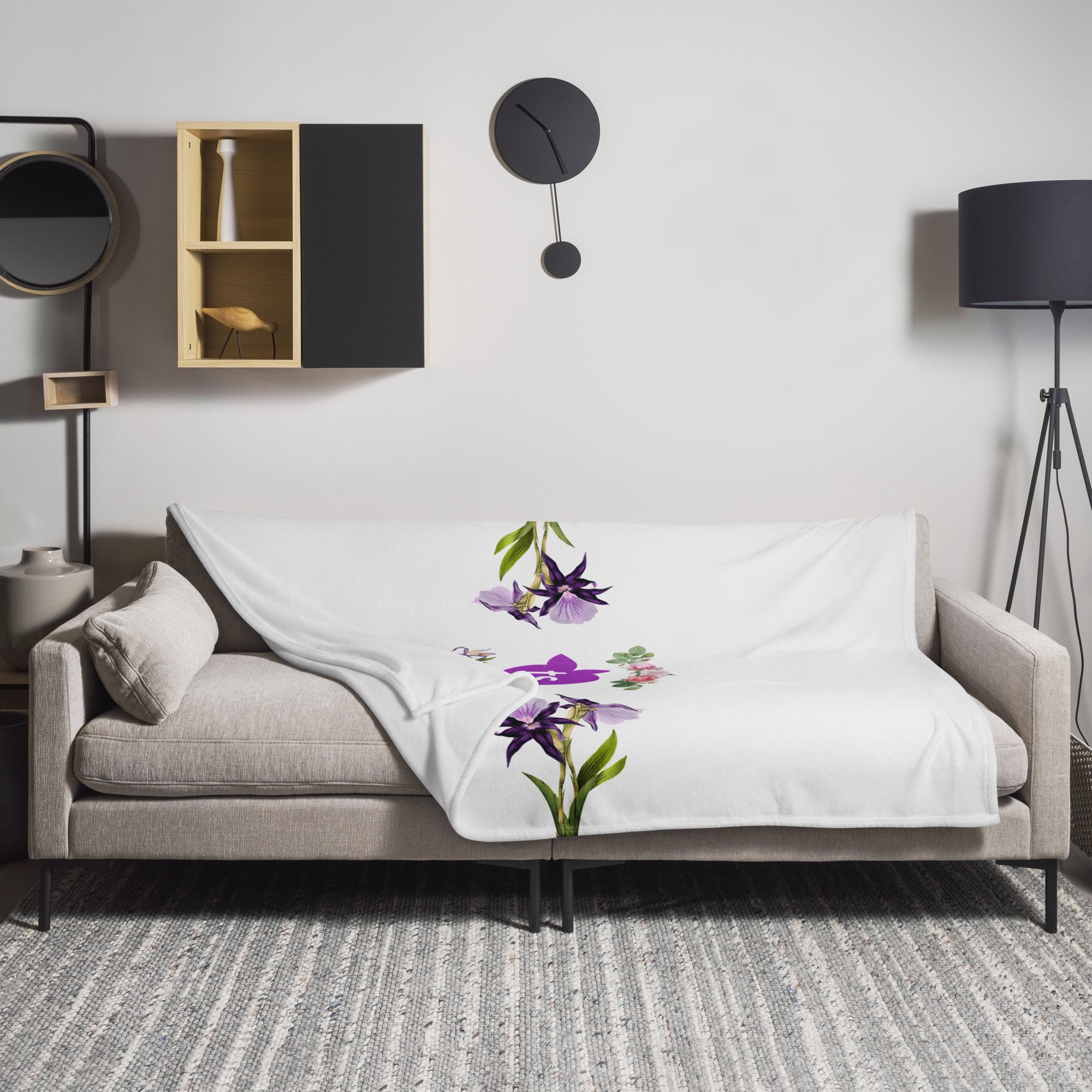 tsgabrielle® • TransFLOWer • Plaid • Wit • 3 maten