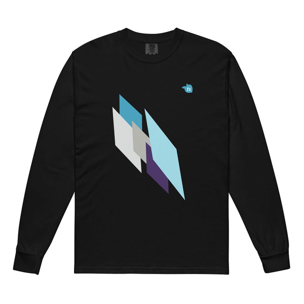 tsgabrielle® • For Him 👔• Crystal Skies • Garment-Dyed Heavyweight Long-Sleeve Shirt •