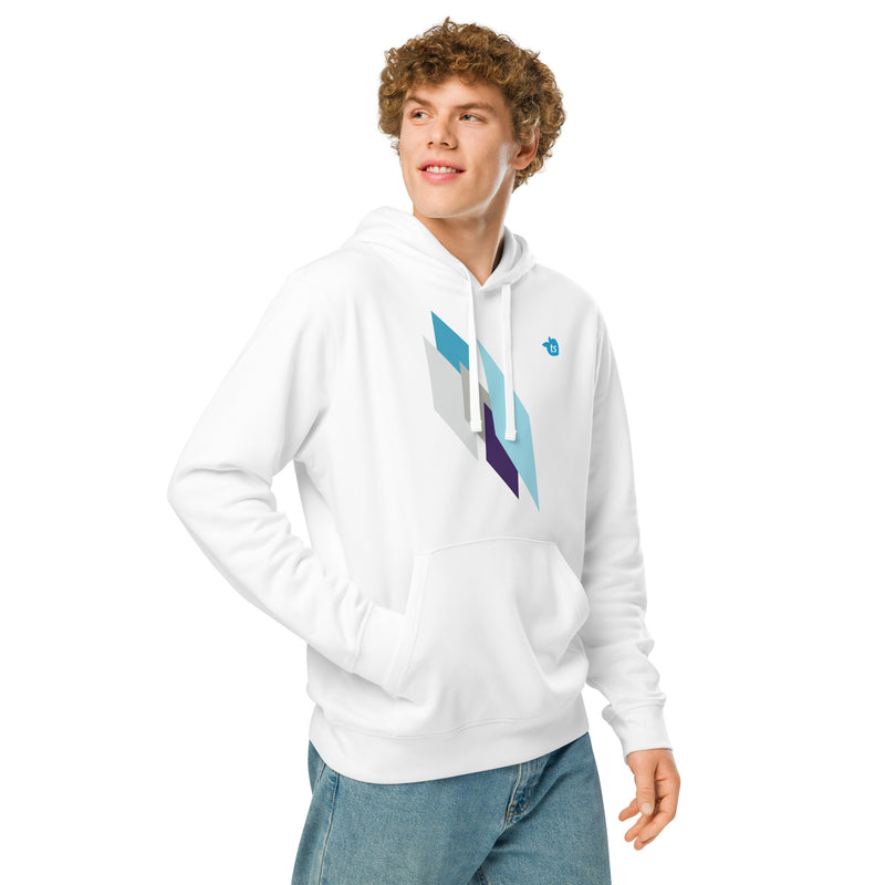 tsgabrielle® • Heren • Crystal Skies • Middelzware hoodie • Biologisch katoen