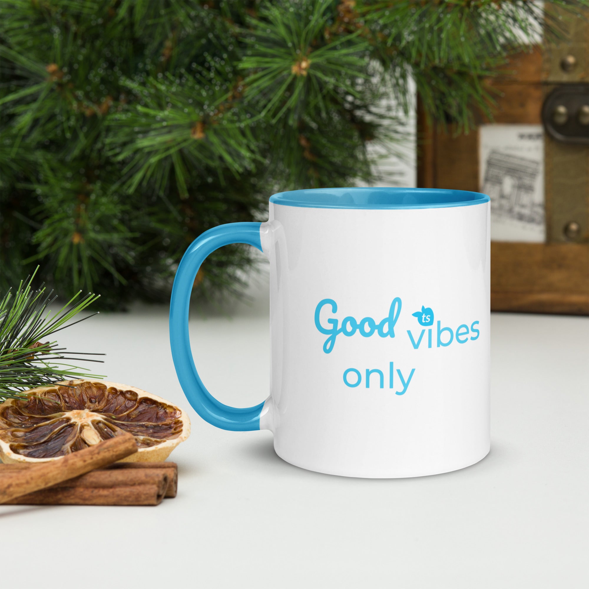tsgabrielle • Good Vibes Only • Mok met gekleurde binnenkant • Keramiek • 325 ml