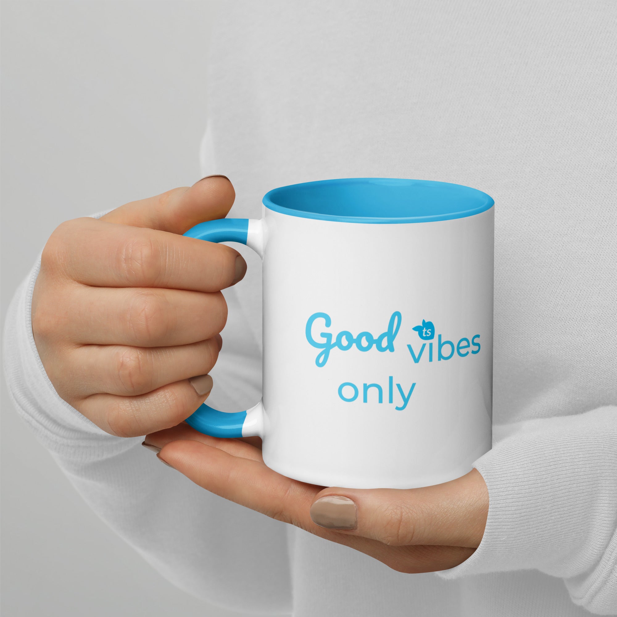 tsgabrielle • Good Vibes Only • Mok met gekleurde binnenkant • Keramiek • 325 ml