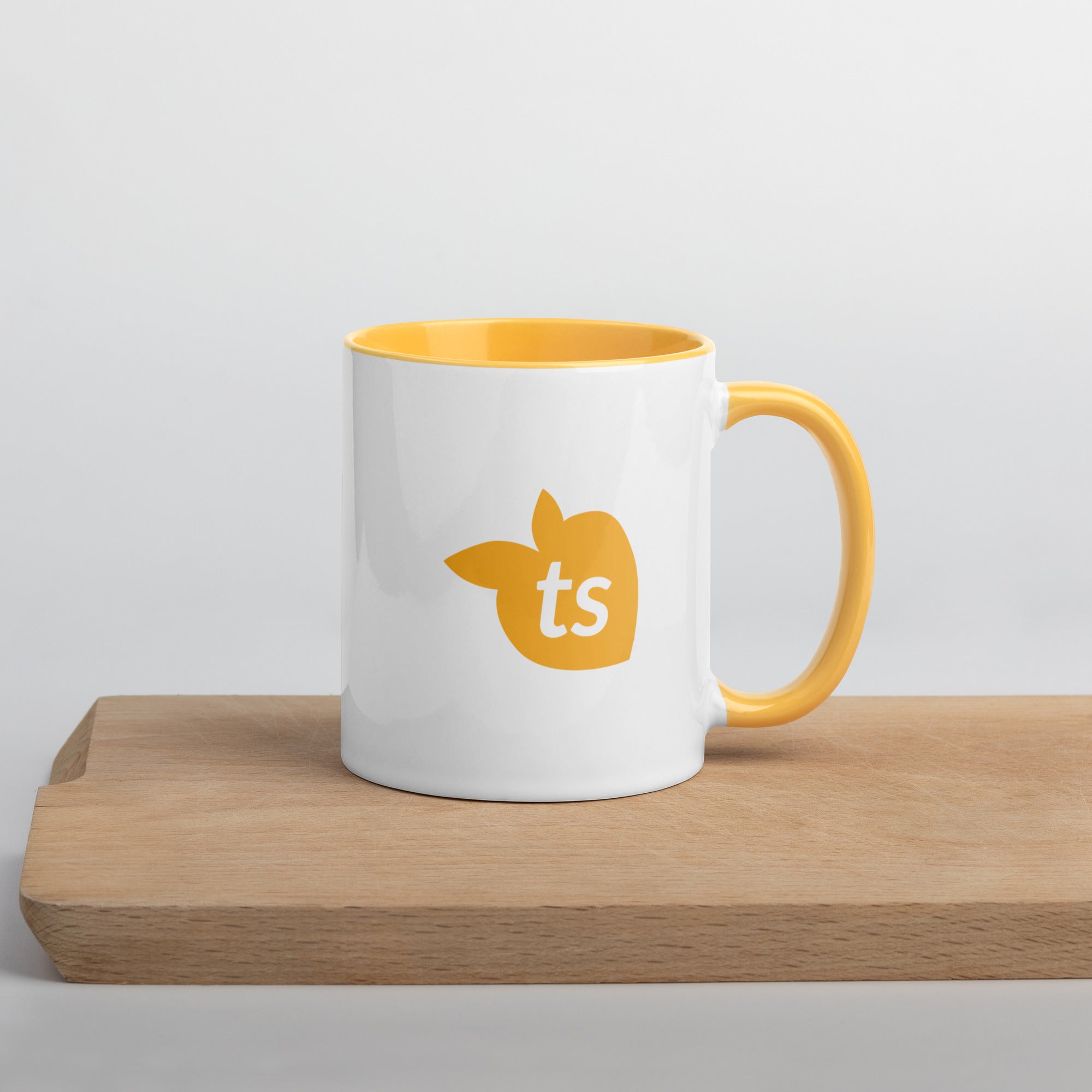 tsgabrielle® • Mok met goudgele binnenkant • 11 oz