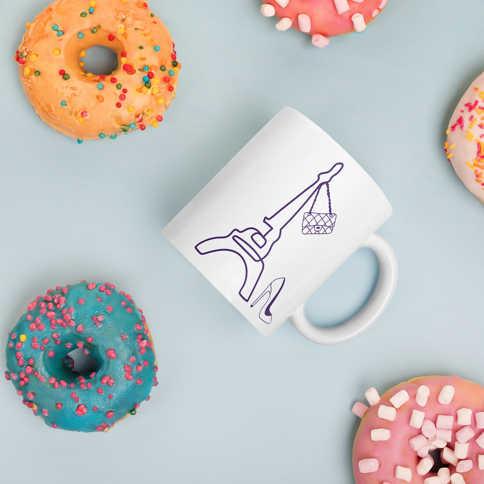 tsgabrielle® • Parijs - La Tour Eiffel • Glanzende mok • Wit • Keramiek • 11 oz