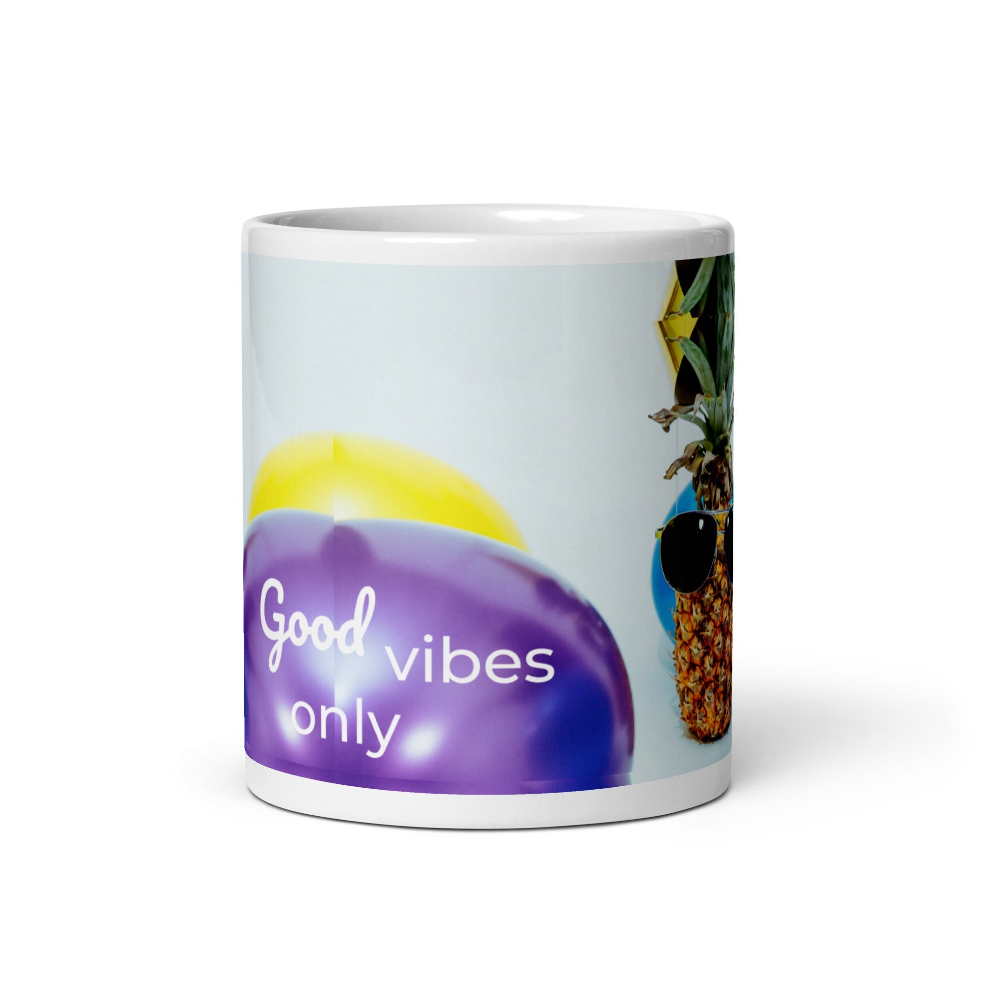 tsgabrielle® • Good Vibes Only • Glanzende mok • Zwart • Keramiek • 3 maten