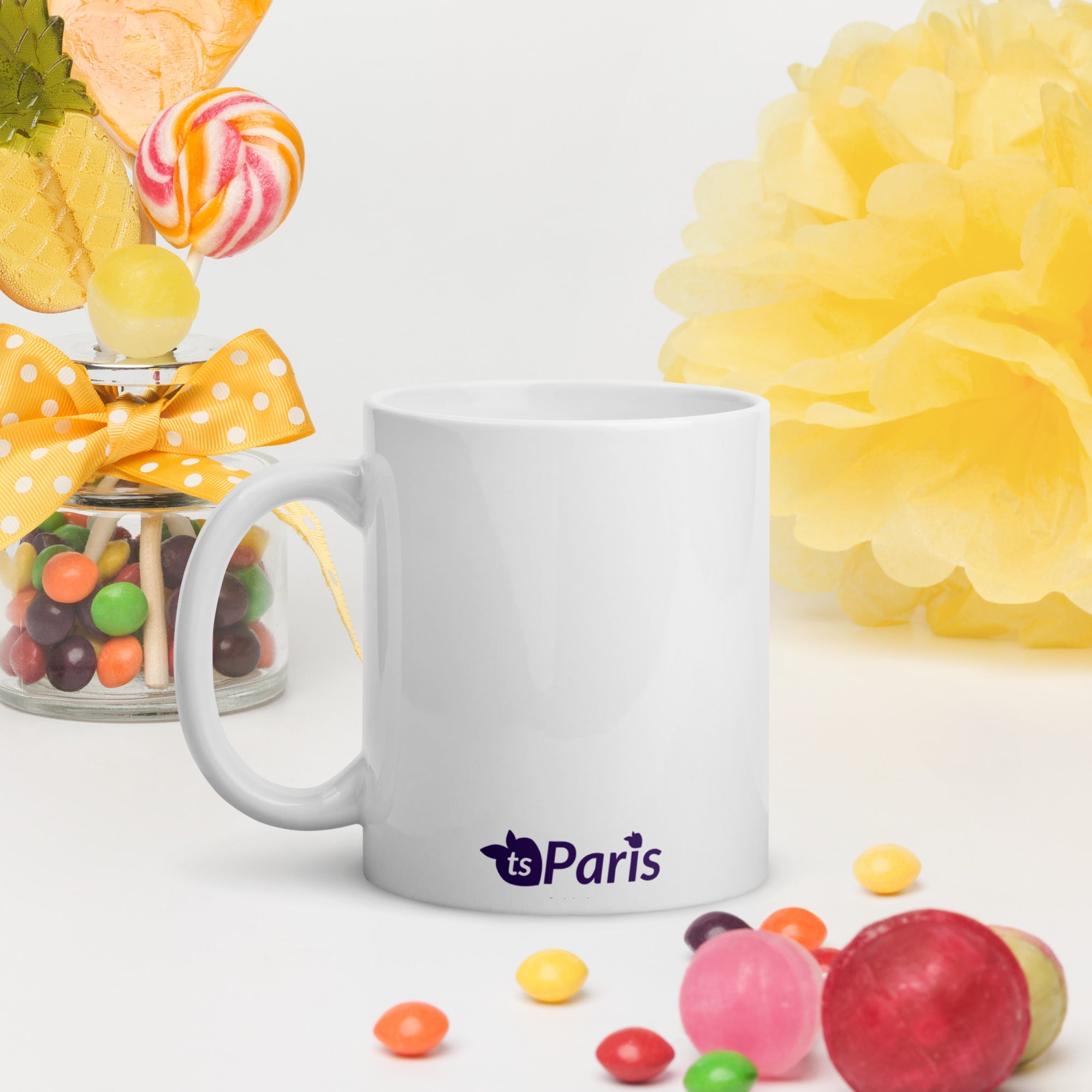 tsgabrielle® • Parijs - La Tour Eiffel • Glanzende mok • Wit • Keramiek • 11 oz