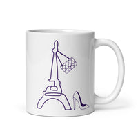 tsgabrielle® • Parijs - La Tour Eiffel • Glanzende mok • Wit • Keramiek • 11 oz