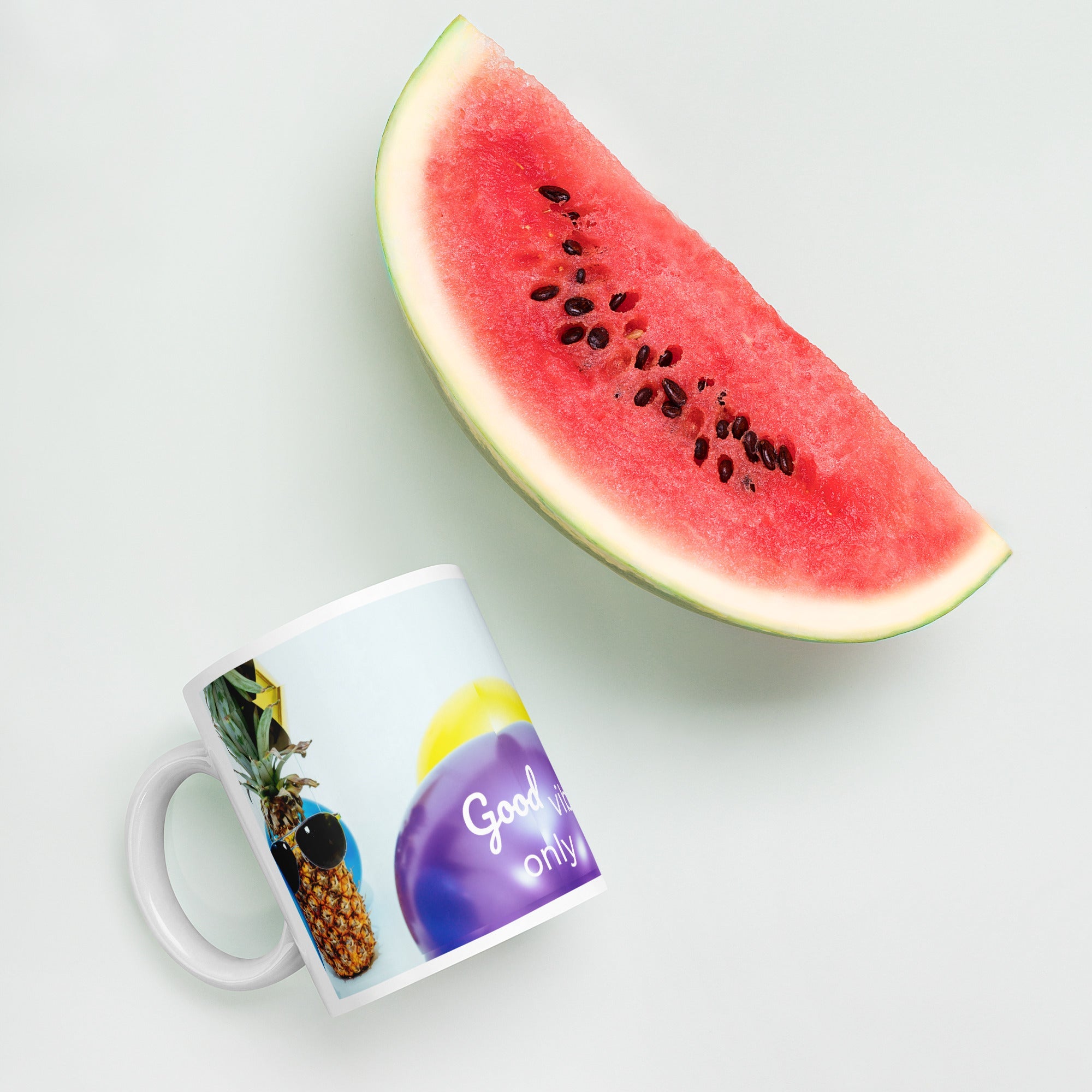 tsgabrielle® • Good Vibes Only • Glanzende mok • Zwart • Keramiek • 3 maten