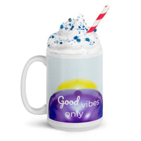 tsgabrielle® • Good Vibes Only • Glanzende mok • Zwart • Keramiek • 3 maten