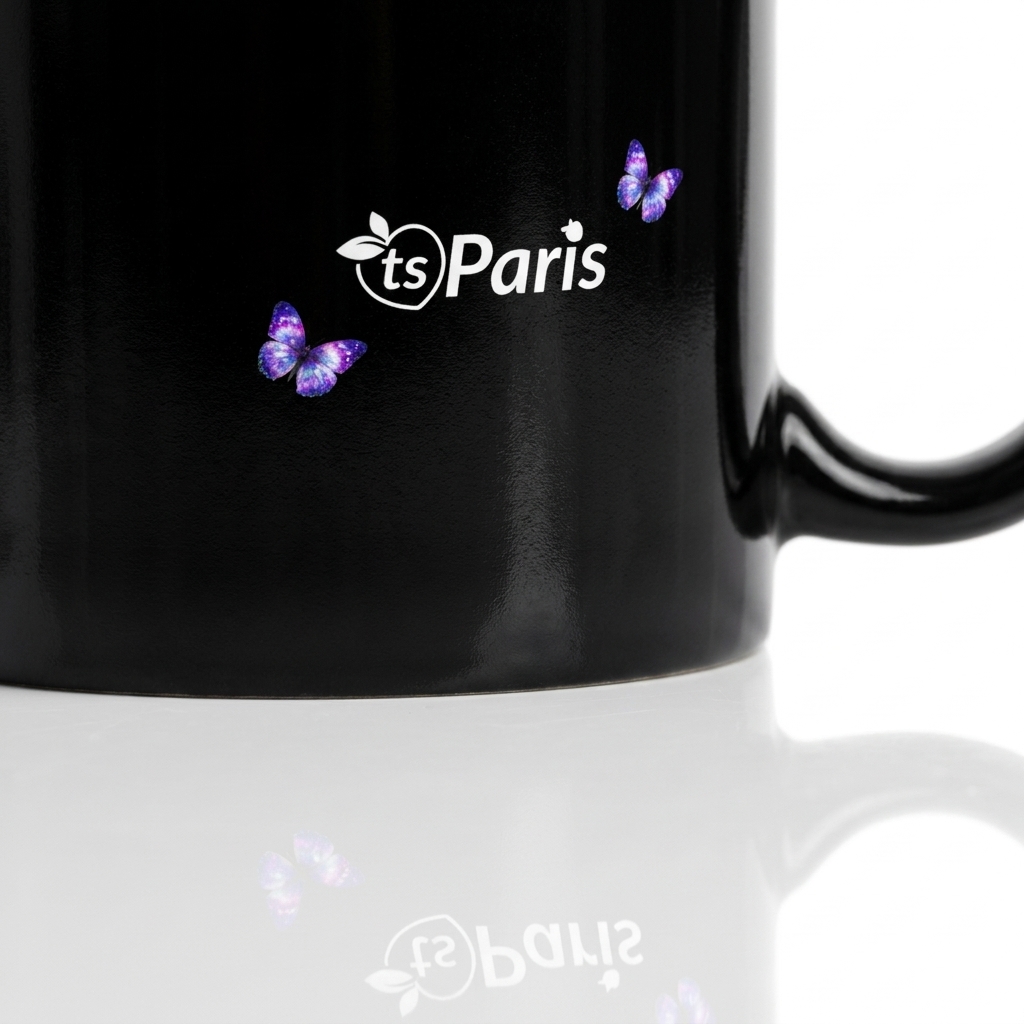 tsgabrielle® • Parijs - De Eiffeltoren • Glanzende Mok • Zwart • Keramiek • 2 Maten - Black - View 32