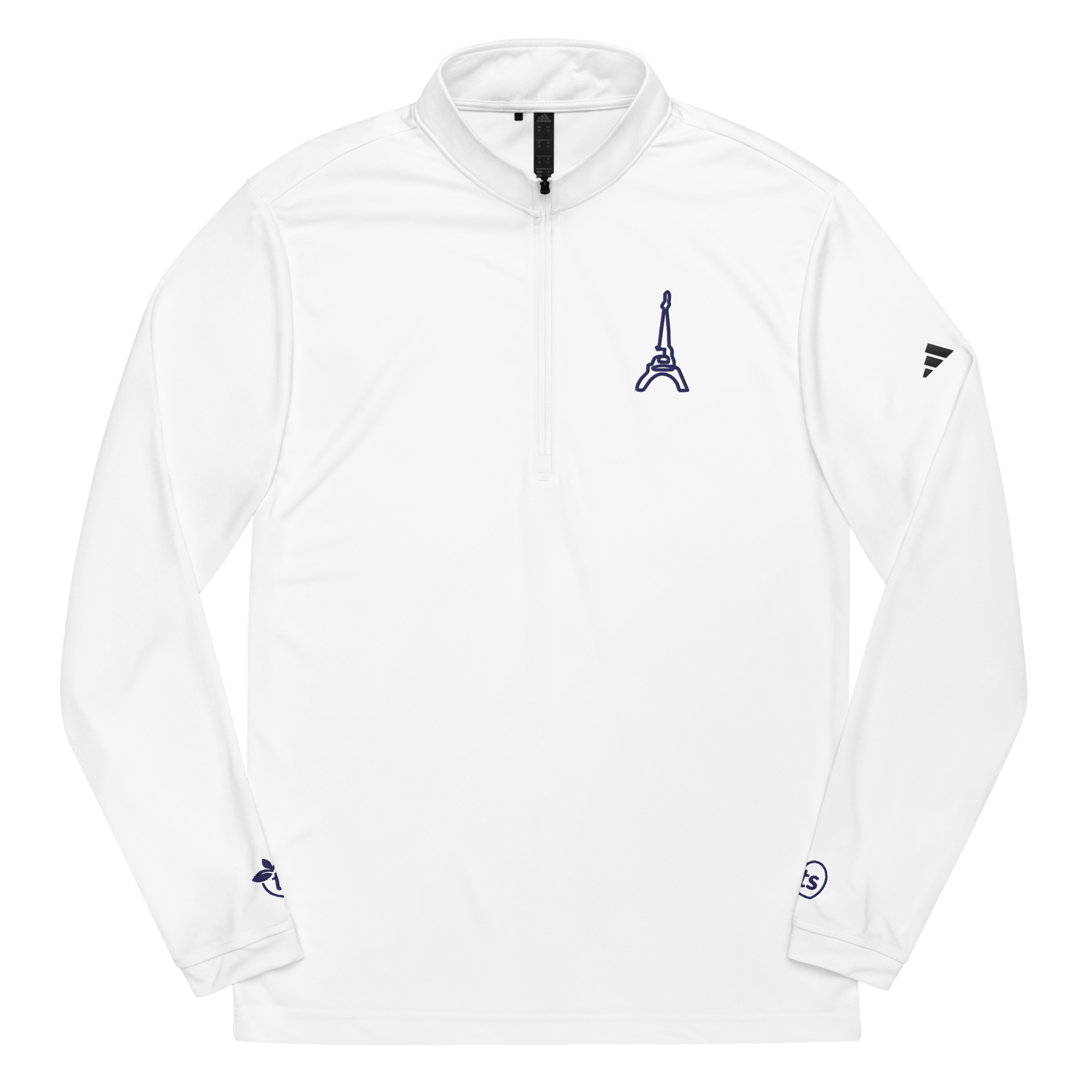 adidas® by tsgabrielle® • Men's • Paris - La Tour Eiffel • Quarter-zip pullover • Wit