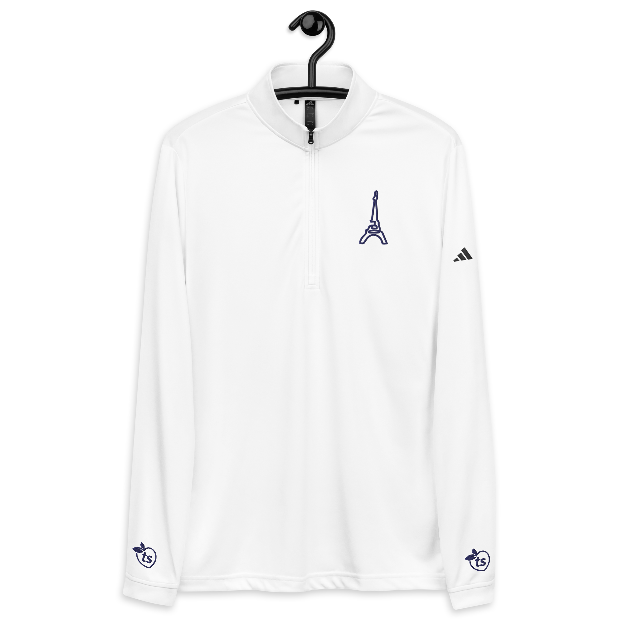 adidas® by tsgabrielle® • Men's • Paris - La Tour Eiffel • Quarter-zip pullover • Wit - White - View 5