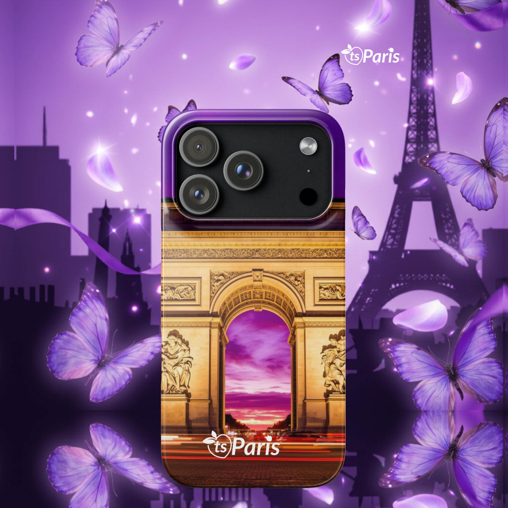tsgabrielle® • Paris - Arc de Triomphe • Snap case compatibel met iPhone® • Nieuwste modellen
