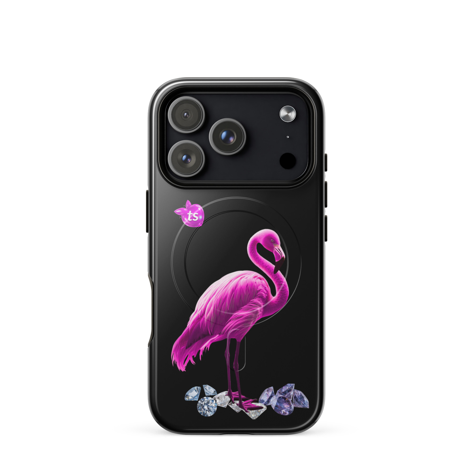 tsgabrielle® • Flamant Rose • Tough Case Compatible with iPhone® • MagSafe® • Latest Models