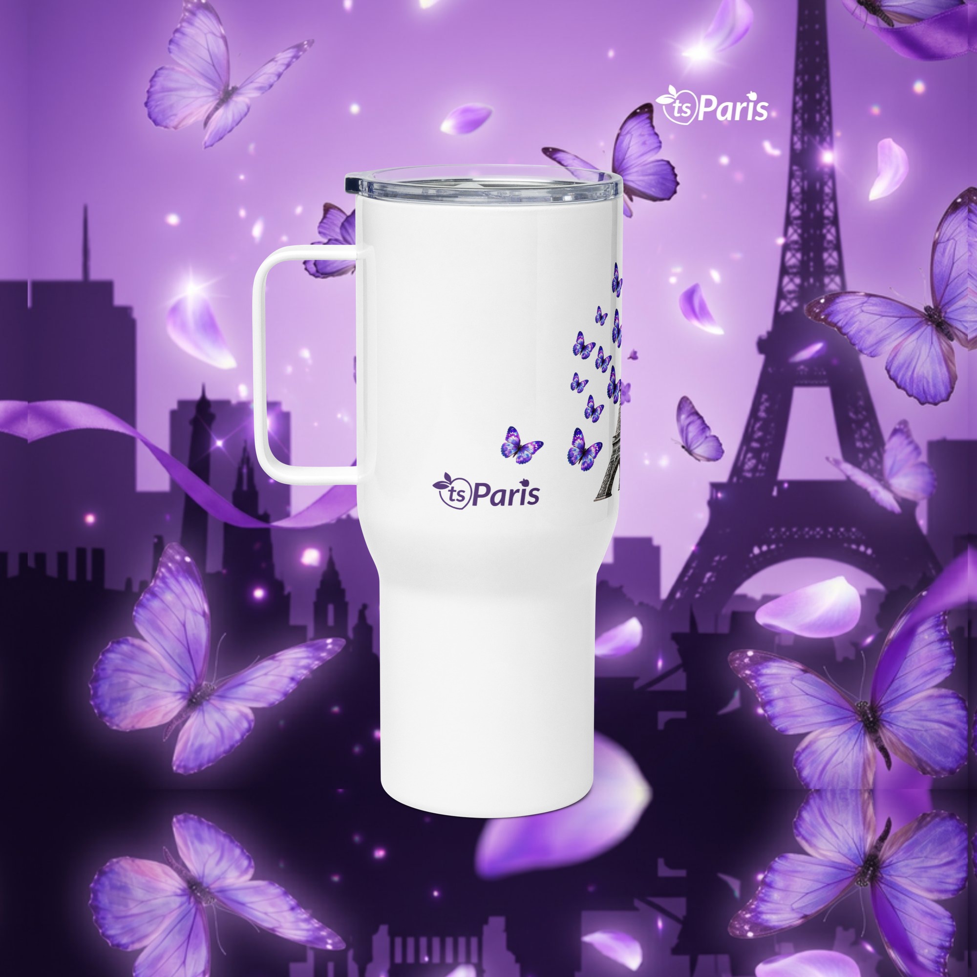 tsgabrielle® • Parijs - De Eiffeltoren • Mok met oor • 2 maten - White - View 12