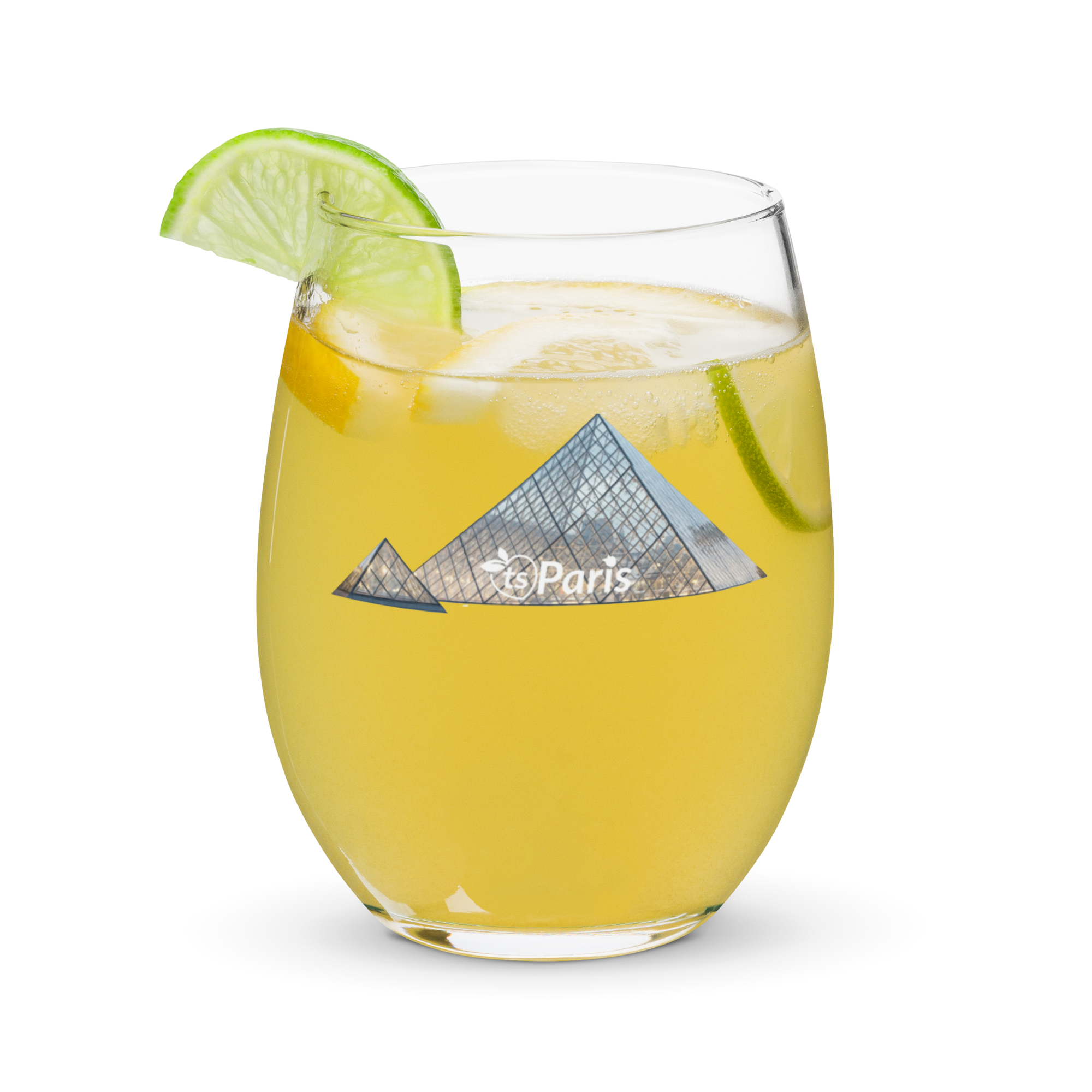 tsgabrielle® • Parijs – De Louvre Piramide • Stengelloze Wijnglas • 15 oz - View 5