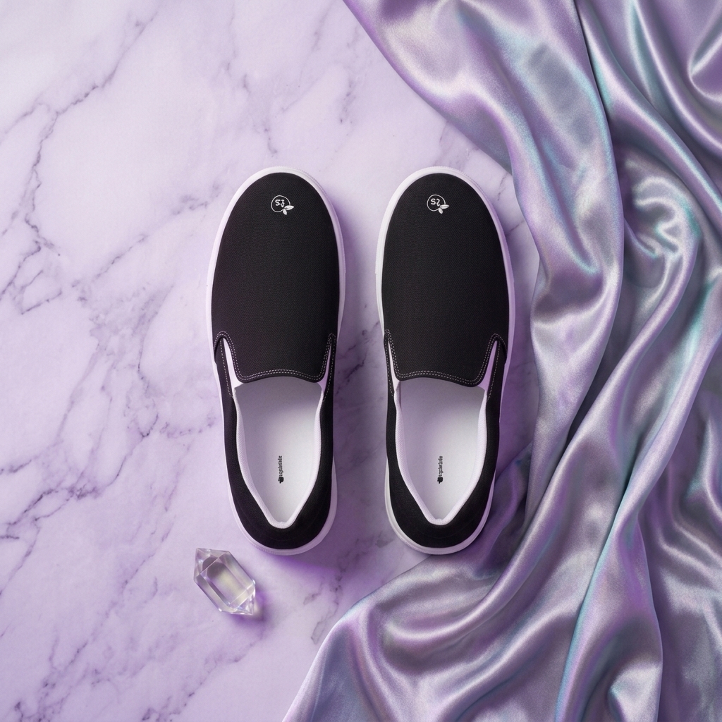 tsgabrielle® • Voor Hem • Slip-On Canvas Schoenen • Zwart - View 4