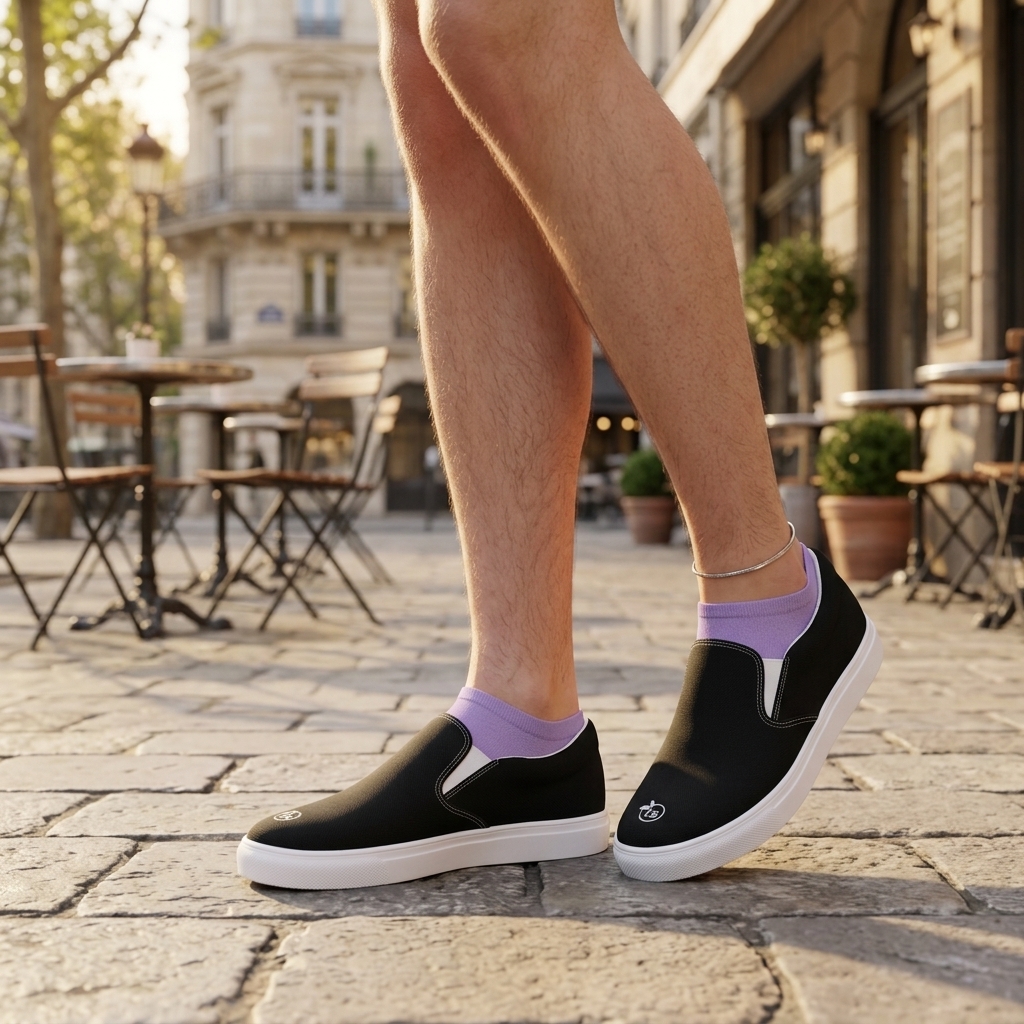 tsgabrielle® • Voor Hem • Slip-On Canvas Schoenen • Zwart - View 6