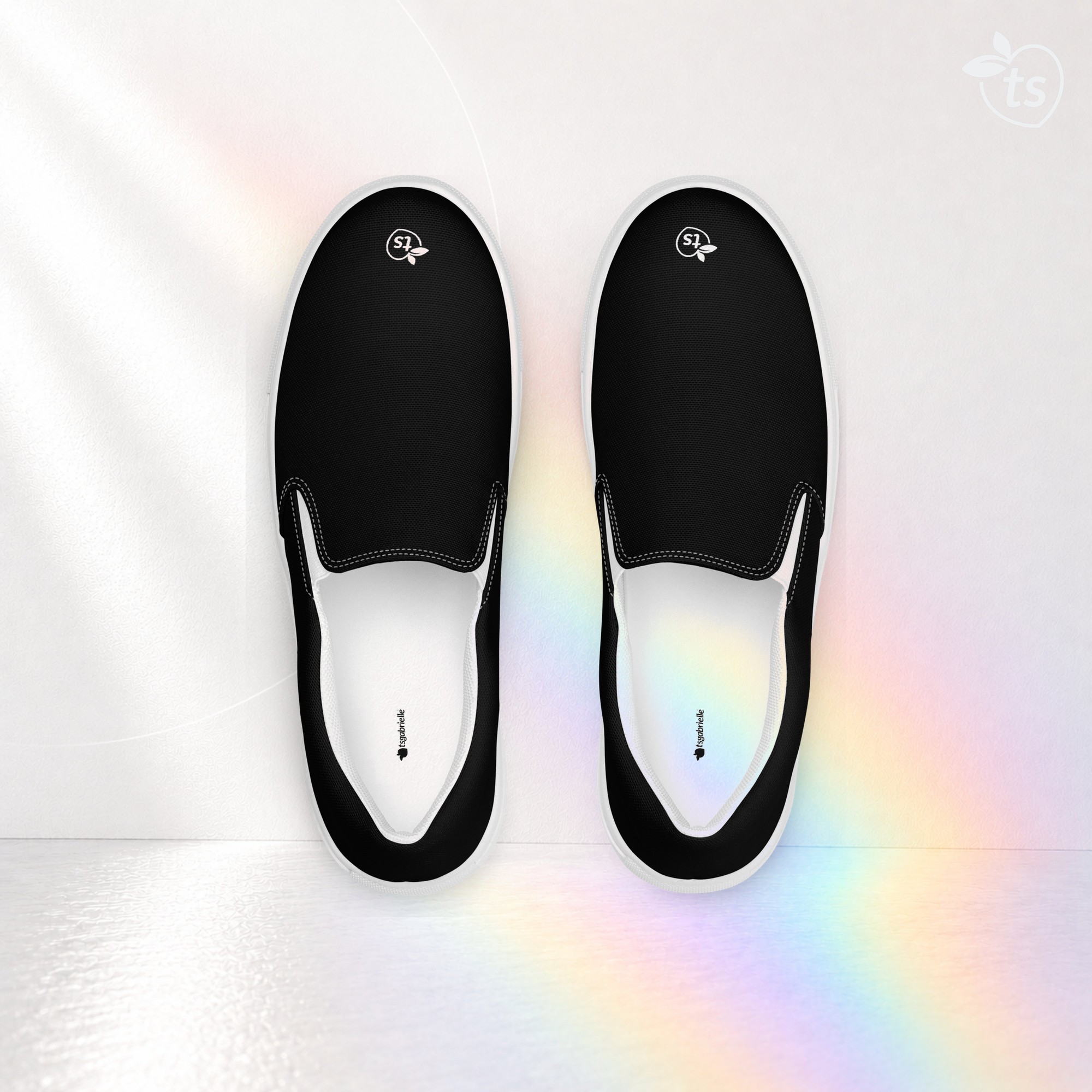 tsgabrielle® • Voor Hem • Slip-On Canvas Schoenen • Zwart