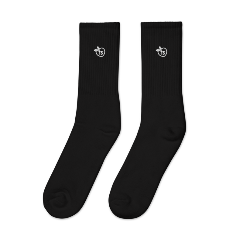 tsgabrielle® • Voor Hem • Geëmbosseerde Sokken • Zwart