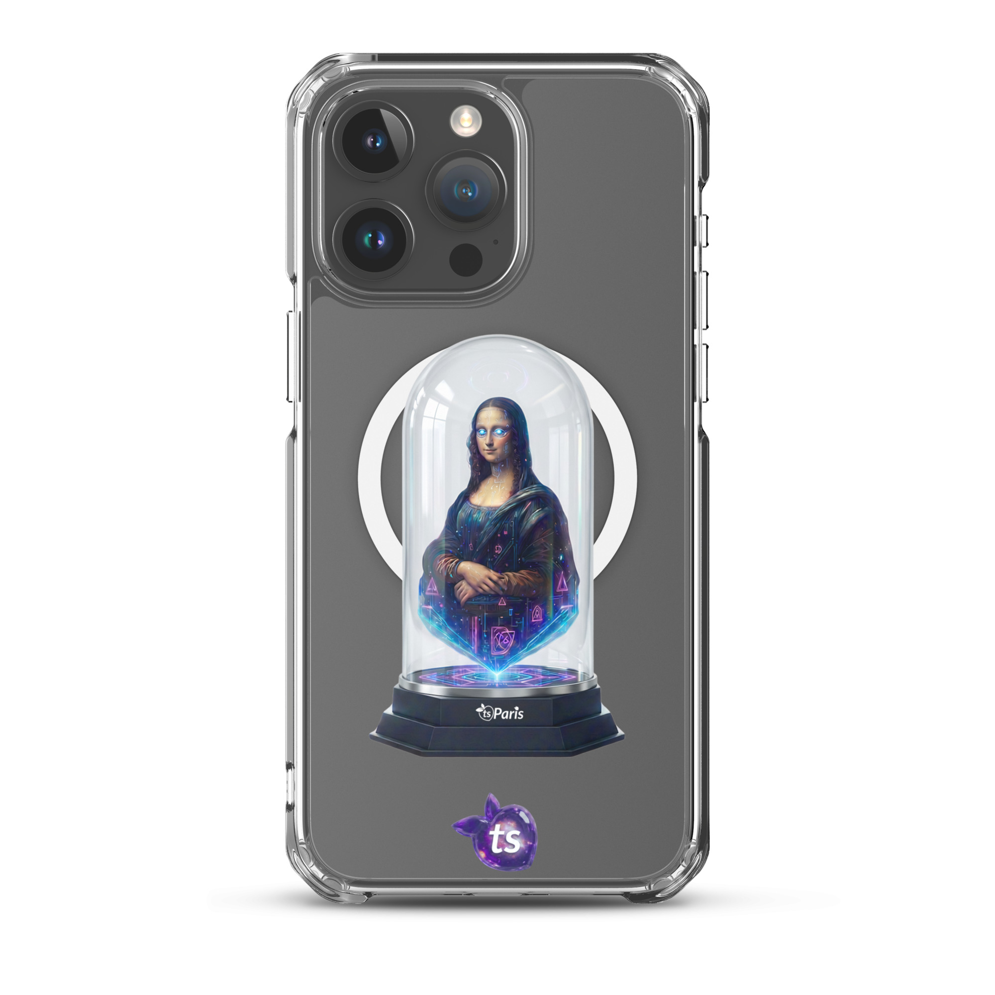 tsgabrielle® • Paris - Da Vinci • Case compatibel met iPhone® • Clear • MagSafe® • nieuwste modellen