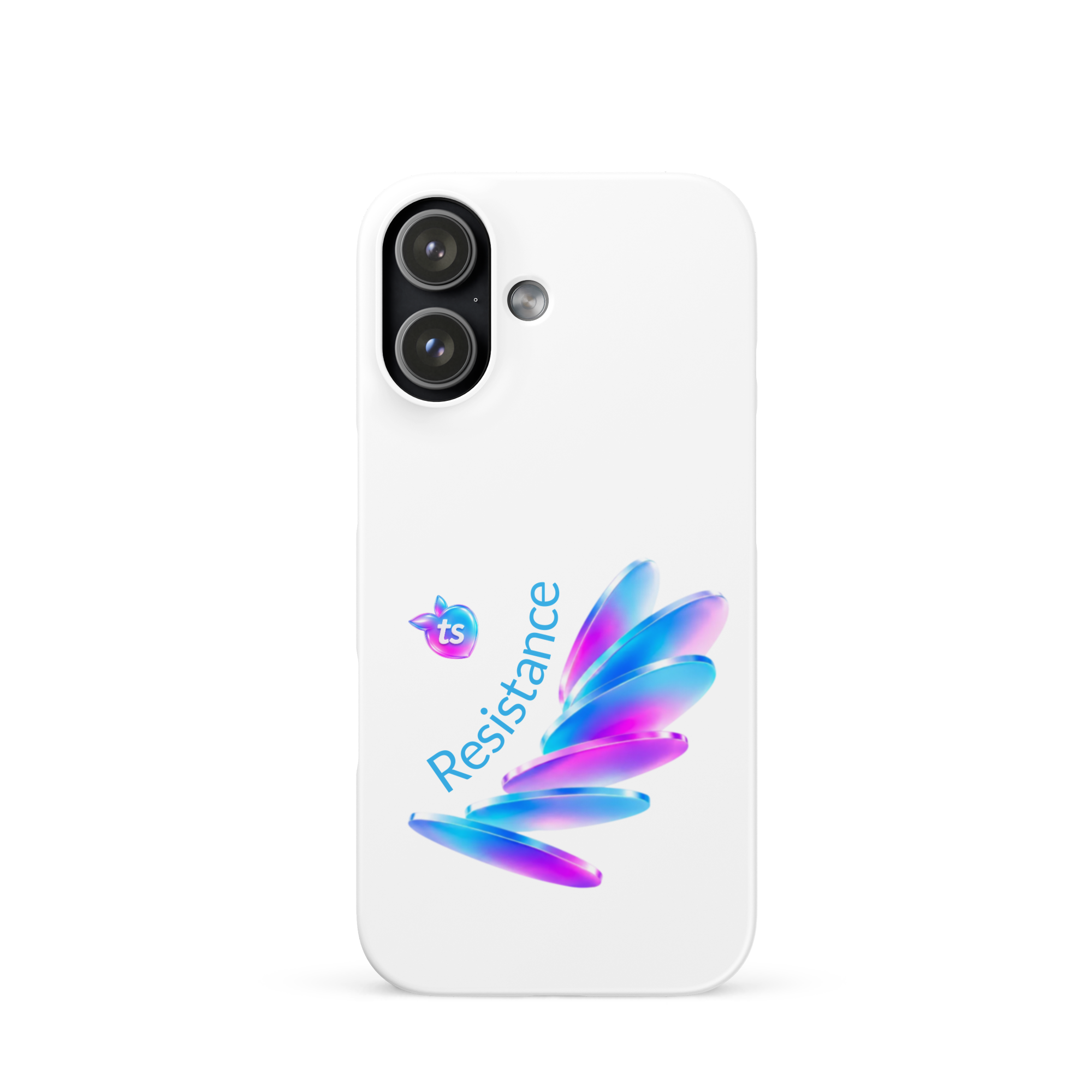 tsgabrielle® • Pride 26 - Resistance • Snapcase compatibel met iPhone® • Wit • Glanzend • Nieuwste modellen