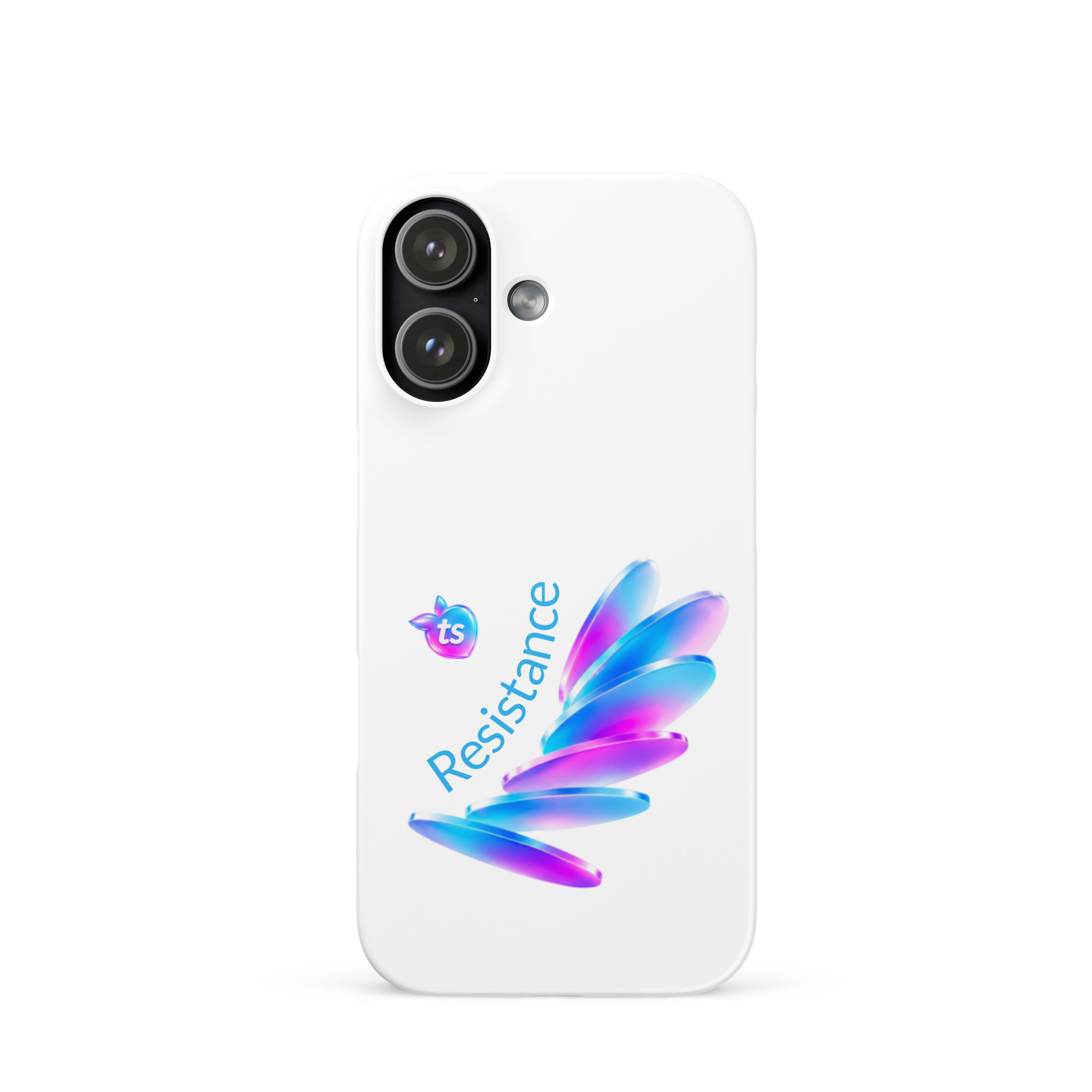 tsgabrielle® • Pride 26 - Resistance • Snapcase compatibel met iPhone® • Wit • Glanzend • Nieuwste modellen